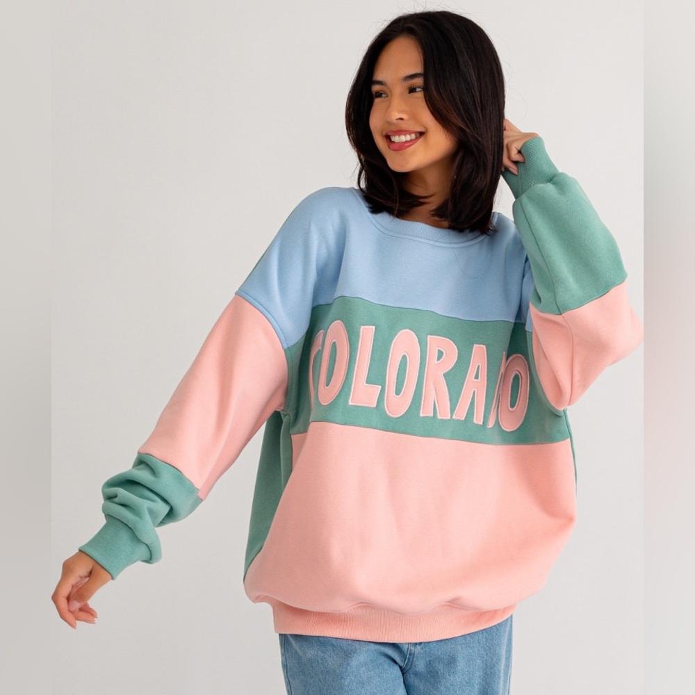 COLORADO Colorblocked Crewneck